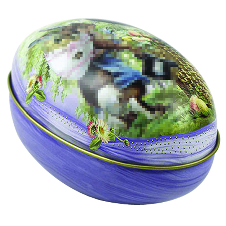 Hot Selling Easten Egg Shaped Tin Box